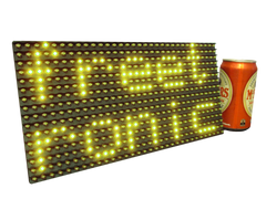 Yellow LED Dot Matrix Display Panel 32x16 (512 LEDs)