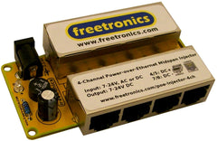 4-Channel Power-over-Ethernet Midspan Injector (Double Sided)